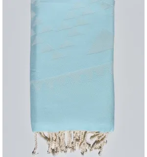 Telo mare boemia blu azzurro Fouta Tunisia - 1