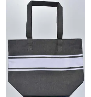 Borsa da spiaggia grigio talpa Fouta Tunisia - 1