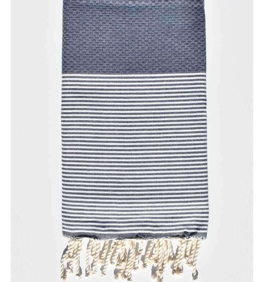 Fouta nido d'ape blu turquin