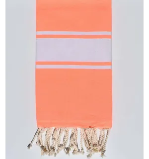 Telo mare piatta arancione neon  - 1