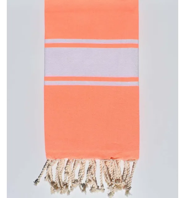 Telo mare piatta arancione neon  - 1