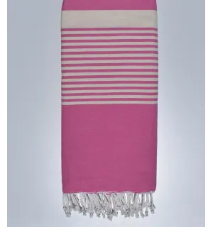 Grande fouta rosa 2m*3m Fouta Tunisia - 1