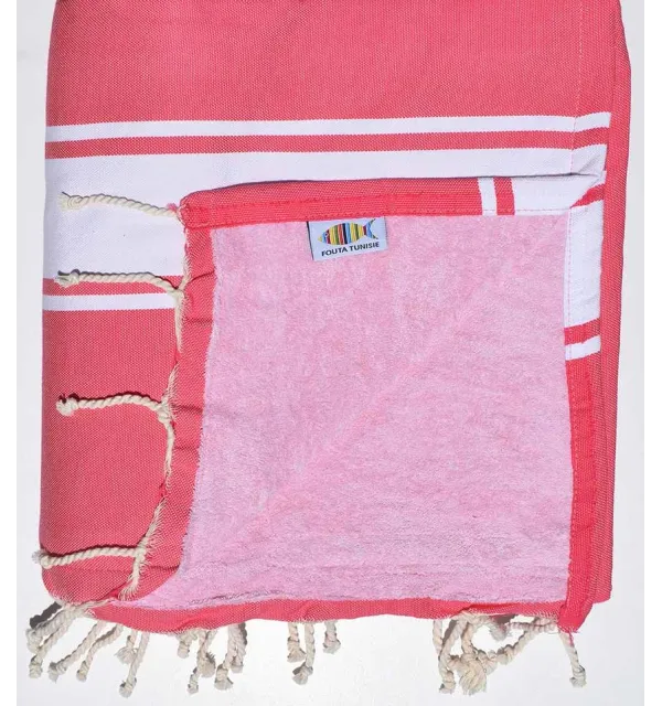 telo mare,raddoppiato spugna rosa fucsia rosa chiaro  - 2