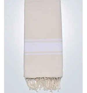 Grande telo mare crema 1.90m*2m  - 1