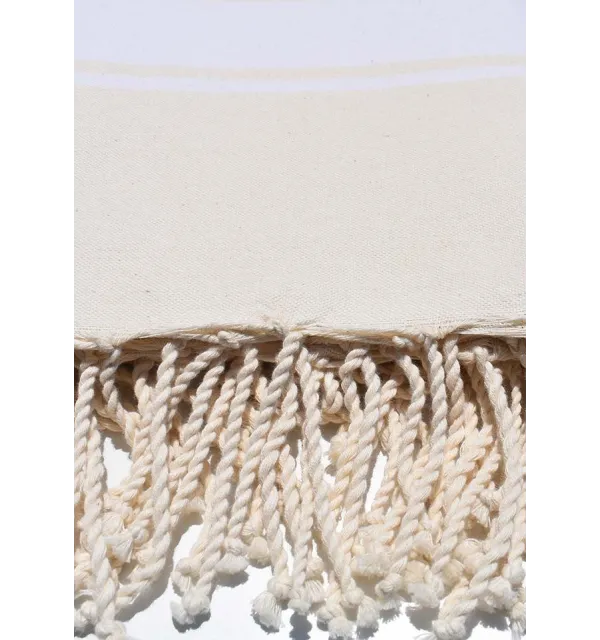 Grande telo mare crema 1.90m*2m  - 2
