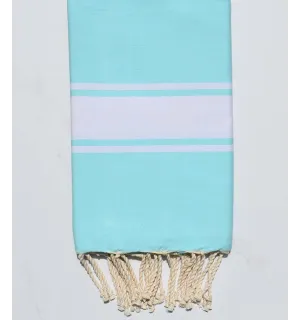 Telo mare piatta blu turchese Fouta Tunisia - 1
