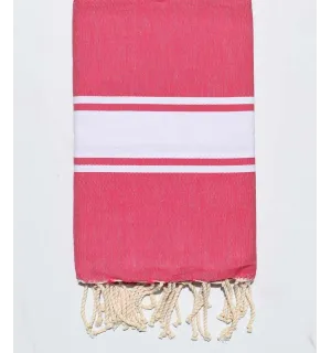 Telo mare piatta fucsia magenta Fouta Tunisia - 1