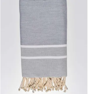 Fouta chevron grigio Fouta Tunisia - 1