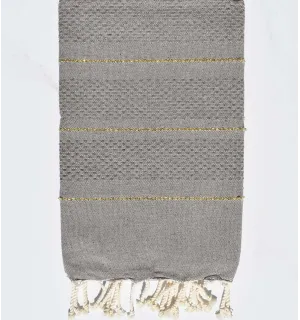 Fouta nido d'ape talpa con lurex Fouta Tunisia - 1