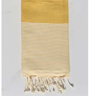 Fouta nido d'ape solidago scuro  - 1