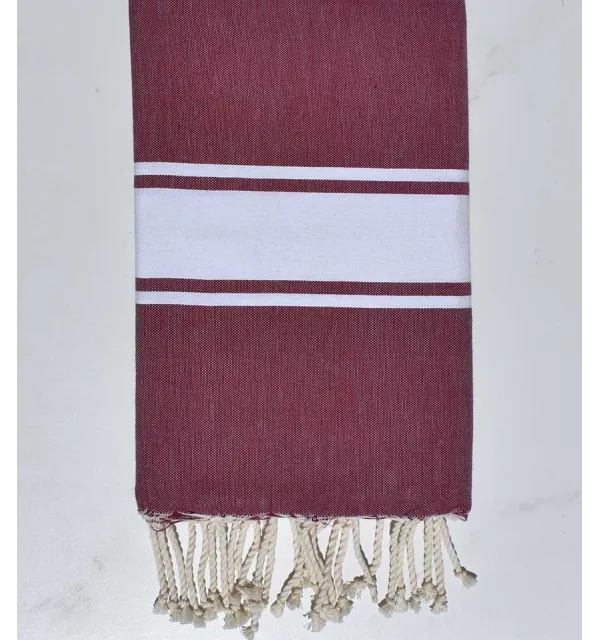 Fouta piatta granata  - 1