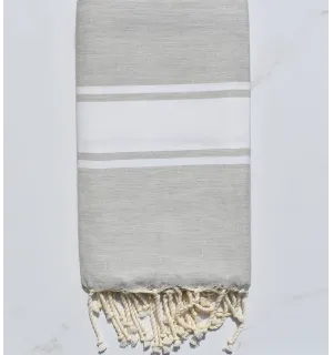 Telo mare verde molto chiaro grigio  - 1