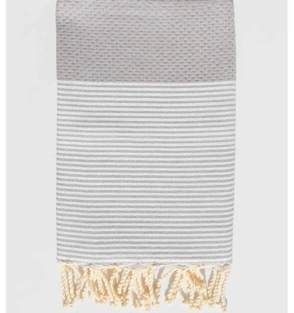 Fouta nido d'ape grigio  - 1