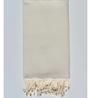 Copriletto bianco sporco  - 2