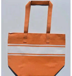 borsa da spiaggia arancione Fouta Tunisia - 2