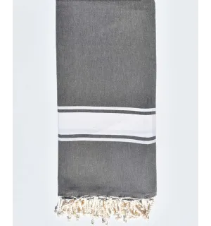 Grande fouta marrone talpa Fouta Tunisia - 1
