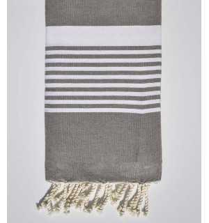 Fouta arturo taupe scuro Fouta Tunisia - 1