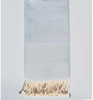 Fouta nido d'ape unita azzurro chiaro Fouta Tunisia - 1