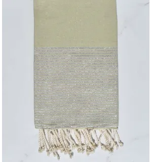 Fouta lurex verde olivastro  - 1
