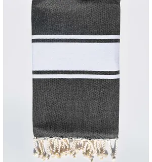 Fouta piatta grigio antracite  - 1