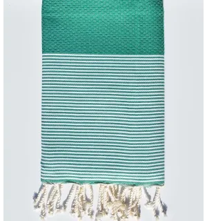 Fouta nido d'ape verde chiaro  - 1