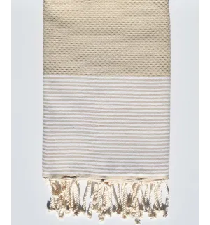 Fouta nido d'ape crudo  - 1