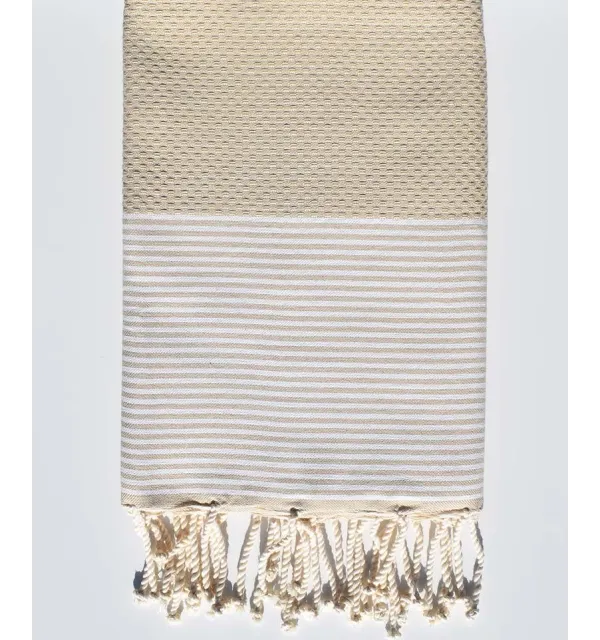 Fouta nido d'ape crudo  - 1