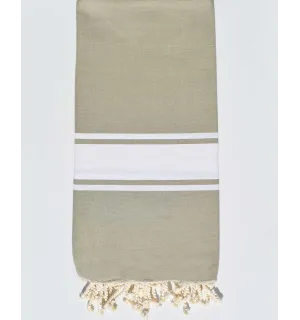 Telo mare grande colore verde kaki  - 1