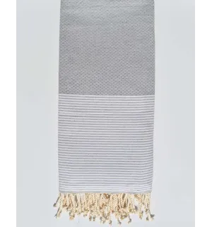 Grande Fouta bis grigio chiaro  - 1