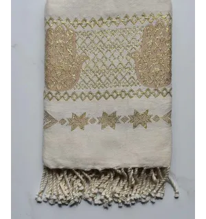 Fouta khomsa rosso ocra Fouta Tunisia - 1