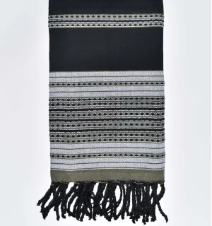 Telo mare arabesco nero  - 1