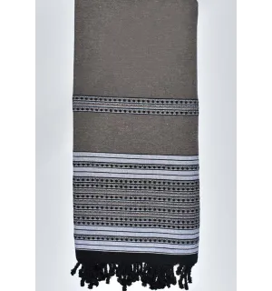 Grande Fouta Arabesca Marrone pastello  - 1