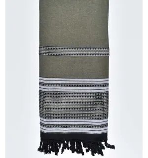 Grande telo mare Verde oliva scuro  - 1