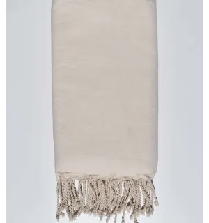 Grande fouta bianco crema  - 1