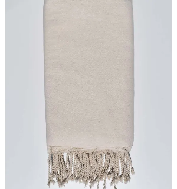 Grande fouta bianco crema  - 1