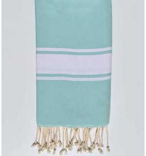 Telo mare piatta verde opalino Fouta Tunisia - 1