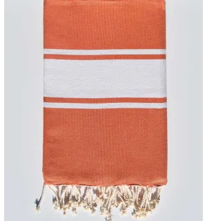 Telo mare arancio bruciato Fouta Tunisia - 1