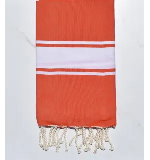 Telo mare piatto rosso corallo  - 1