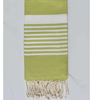 Telo mare arturo colore pistacchio Fouta Tunisia - 1 2