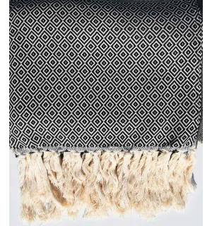 Plaid blu scuro 2.6m*1.6m Fouta Tunisia - 1