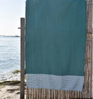 telo mare nido d'ape verde pino  - 1