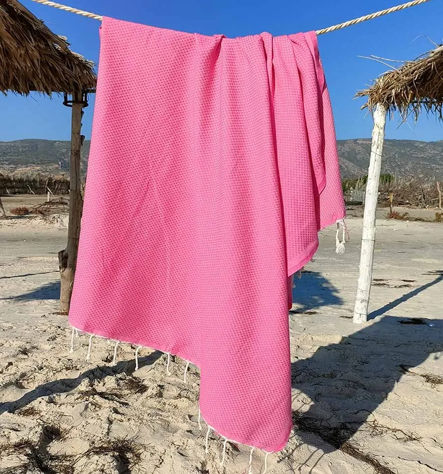 Telo mare unito chewing gum rosa Fouta Tunisia - 2