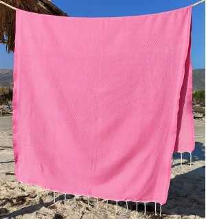 Telo mare unito chewing gum rosa Fouta Tunisia - 1