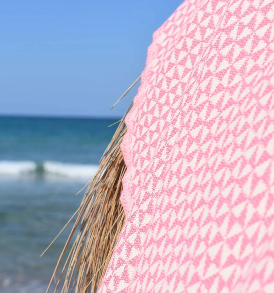 telo mare farfalla rosa, bambino Fouta Tunisia - 2