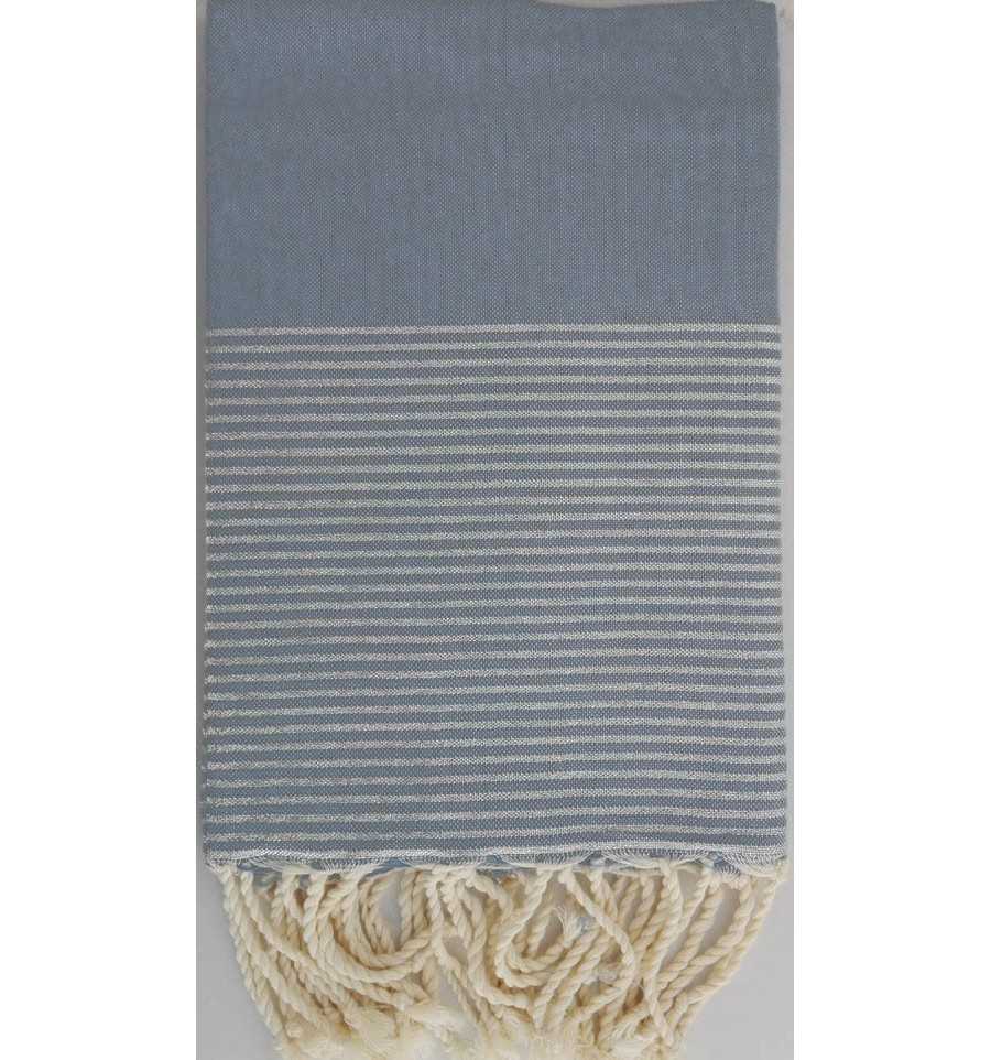 Fouta Lurex denim chiaro 