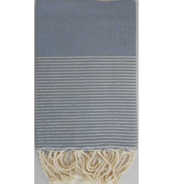 Fouta Lurex denim chiaro 