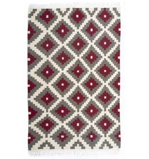 Tappeto berbero in pura lana di pecora Fouta Tunisia - 1