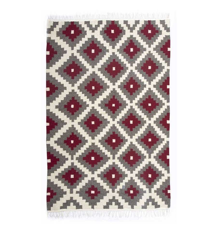 Tappeto berbero in pura lana di pecora Fouta Tunisia - 1