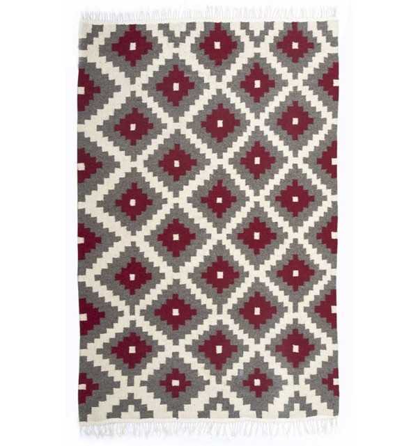 Tappeto berbero in pura lana di pecora Fouta Tunisia - 1