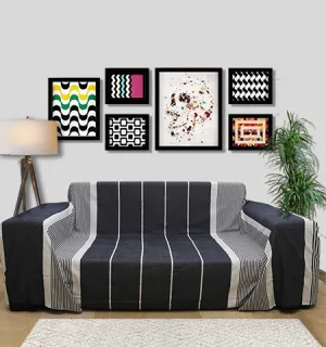 Grande fouta blu jeans scuro Fouta Tunisia - 1